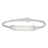 Sterling Silver Adjustable Baby ID Bracelet